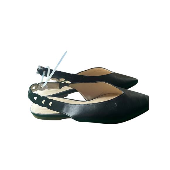 Cole Haan Leather Sling Back Flats Size 8 - Picture 1 of 4